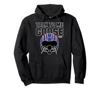Top Gun Talk To Me Goose Maverick Helmet Pullover Hoodie