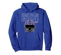 Top Gun Talk To Me Goose Maverick Helmet Pullover Hoodie, Adult Unisex, Royal Blue, X-Large