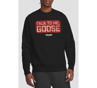 TOP GUN Talk To Me Goose Stamp Unisex Crew Sweatshirt, Black | Size: XL Top Gun Black XL