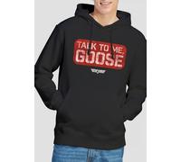 Top Gun Top Gun Talk To Me Goose Stamp Unisex Hoodie Blac M Black