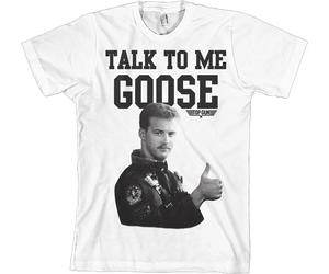 Top Gun Talk To Me Goose T-Shirt White