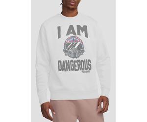 TOP GUN The I Am Dangerous Unisex Crew Sweatshirt, White | Size: Small Top Gun White S