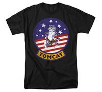 Top Gun Tomcat Logo Unisex T Shirt, Black, Small