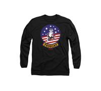 TOP GUN Tomcat Sigil Long Sleeve T-Shirt, Black | Size: Small Top Gun Black S