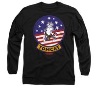 Top Gun Tomcat Sigil Unisex Long Sleeve T Shirt, Black, Large
