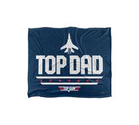 TOP GUN Top Dad Silky Touch Super Soft Throw Blanket 152 X 127 cm in White Top Gun White 152 X 127 cm