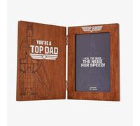Top Gun Top Dad Wooden 4x6 Inch Photo Frame PM321