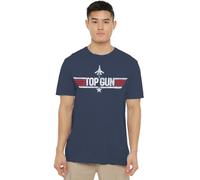Top Gun Unisex Paramount, Top Gun Logo Navy Unisex T Shirt T-Shirt (Pack of 1)