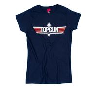 Top Gun Womens/Ladies Maverick Back Print Fitted T-Shirt TT106