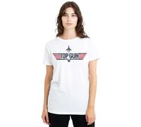 Top Gun Women's Paramount, Logo, S S Tee T-Shirt, White, S