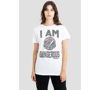 TOP GUN Women's The I Am Dangerous T-Shirt, White | Size: Medium Top Gun White M