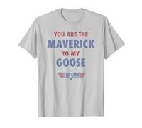 Top Gun You are The Maverick to My Goose T-Shirt, Men, Silver Grey, Large