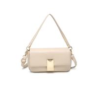 Top Handle Flap Cross Body Bag JFY Beige One Size