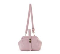 Top Handle Flap Kiss Clasp Twist Lock Closure Cross Body Bag JFY Pink One Size