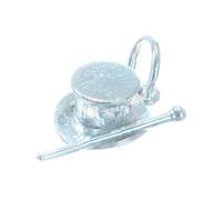 Top hat and cane sterling silver charm .925 x1 Stage Theatre Dance Charms