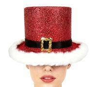 Top Hat Felt 32 x 27 x 12 cm Christmas Costume Set with Comfortable Plush Edge, Winter Holidays, Shop Window for Seasonal Cosplay Events, Festive Christmas Costume, Festive New Year's Parade