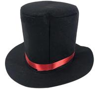 Top Hat Felt Black Top Hat Fashionable Magician Hat Retro Fedora Hats for Men Women Kids Butler Costume for Role Playing Themed Parties Festival Mini Top Hat Fedora Hats for Men Magician Hat Party Hat