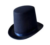 Top Hat Magician Hat Costume Headgear Accessory Non Woven Unique Novelty Design Suitable for Parties Holidays Cosplay Dressing Up, Navy Blue