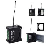 Top-Hat Rail Holder Black Suitable for FIBARO Dimmer 2