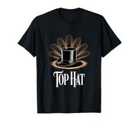 Top Hat Retro Musical Theater Broadway Theatre T-Shirt