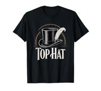 Top Hat Retro Musical Theater Broadway Theatre T-Shirt