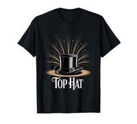 Top Hat Retro Musical Theater Broadway Theatre T-Shirt