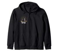 Top Hat Retro Musical Theater Broadway Theatre Zip Hoodie