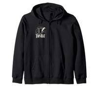 Top Hat Retro Musical Theater Broadway Theatre Zip Hoodie