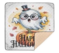 Top - Hat Spirit Happy Halloween Soft Foam Baby Playmat for Indoor Outdoor Comfortable Tummy Time Activity Mat for Babies Infants Toddlers, 50'' x 50''
