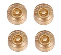 Top Hat Style for LP Guitars, Compatible with Most Les Models, Plastic Knob Set in Black White Transparent Gold Blue Red Brown