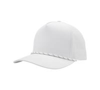 TOP HEADWEAR Mens Perforated Performance Cap with Rope Breathable Moisture-Wicking Water Repellent Hat, White, One Size