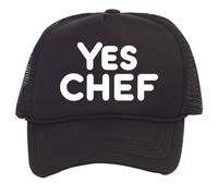 TOP HEADWEAR Yes Chef Hat - Snapback Trucker Hat for Men Black