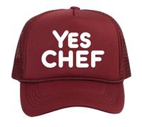 TOP HEADWEAR Yes Chef Hat - Snapback Trucker Hat for Men Wine