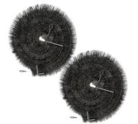 Top Home Solution ® 2 x 4 Meter Gutter Brush - 100mm Polypropylene Gutter Leaf Guard, Easy to Install Gutter Cleaning Gadget for Block Debris, Moss and Leaves (2 Pcs = 8 Meters)