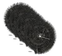 Top Home Solution ® 4 x 4 Meters Gutter Brush - 100mm Polypropylene Gutter Leaf Guard, Easy to Install Gutter Cleaning Gadget for Block Debris, Moss and Leaves (4 Pcs = 16 Meters)