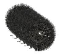 Top Home Solution ® 6 x 4 Meter Gutter Brush - 100mm Polypropylene Gutter Leaf Guard, Easy to Install Gutter Cleaning Gadget for Block Debris, Moss and Leaves (6 Pcs = 24 Meters)