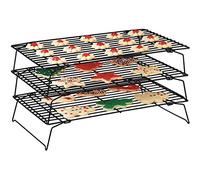 Top Home Solutions 3 Tier Stackable Cooling Baking Cake Biscuit Tray Rack Space Saving Cake Stand