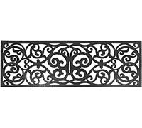 Top Home Solutions 4 Anti Slip Rubber Stair Treads Non Slip Stairs - Outdoor Indoor Iron Effect Mats - for Patio Entryway Garden - Pads Stairway Heavy Duty Rubber Grass Mat - Pack of 4