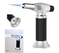 Top Home Solutions® Blow Torch - Refillable Butane Gas Kitchen Blow Torch, Adjustable Flame, Safe to Use, Easy Grip, Perfect Torch Lighter for Baking, BBQ and Desserts- Gas Not Included