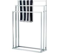 Top Home Solutions® Free Standing Towel Rail - 3 Tier Chrome Finished Durable Stainless Steel Bar Towel Rack, Anti Rust, Compact Towel Stand for Bathroom H84.5 x W45 x D21.5cm