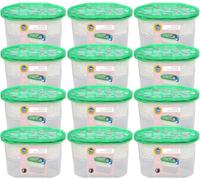 Top Home Solutions® Interior Dehumidifiers Disposable - Pack of 12 Damp Absorber 500 ml, Moisture Absorber For Bedroom, Bathroom, Wardrobe, Kitchen, Caravan, Office, Basement
