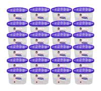 Top Home Solutions® Scented Interior Dehumidifiers Disposable Pack of 24 - Moisture Absorber 500 ml for Bedroom, Bathroom, Wardrobe, Kitchen, Caravan, Office