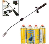 Top Home Solutions ® Weed Burner - Butane Gas Weed Wand Blowtorch Eco Friendly, Safe to Use, Flame Weeder with 4 Gas Refills Canisters for Garden & Outdoor
