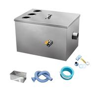 Top Inlet Commercial Grease Traps, Under Sink Stainless Steel Grease Trap Waste Water Oil-Water Separator for Restaurant, Cafe, Factory/100 * 50 * 50Cm/39 * 20 * 20In