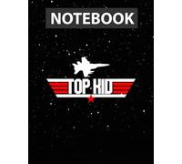 Top Kid Birthday Maverick Jet Movie Christmas / Notebook Journal Line / Large 8.5''x11''