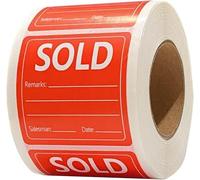Top Label Products Sold Stickers,2 Inch Salesman Remarks Labels for Retail Small Business Shop,500 Pcs Per Roll