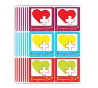 Top Label Wedding/Bachelorette Symbol Stickers, 1.5 Inch, 240 Pcs, Pink & White, Formal, Vinyl & Plastic, Single Use, Both Indoor & Outdoor, Bachelorette Party Theme