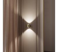 Top Light Puk! 120 Wall LED spot clear lenses brass/black