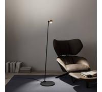 Top Light Puk! 80 Floor LED clear/matt lenses brass/black