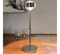 Top Light Puk Eye table lamp, glossy chrome